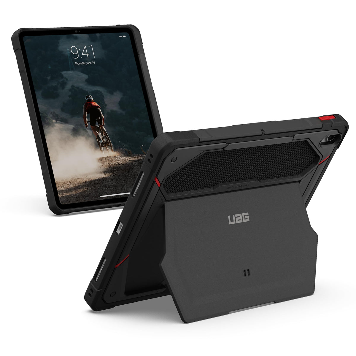 URBAN ARMOR GEAR UAG Designed for iPad Air 13" Case M4/M3 2024-2026 Rugged Multi-Angle Viewing Folio Protective Cover with Pencil Holder & Adjustable Stand