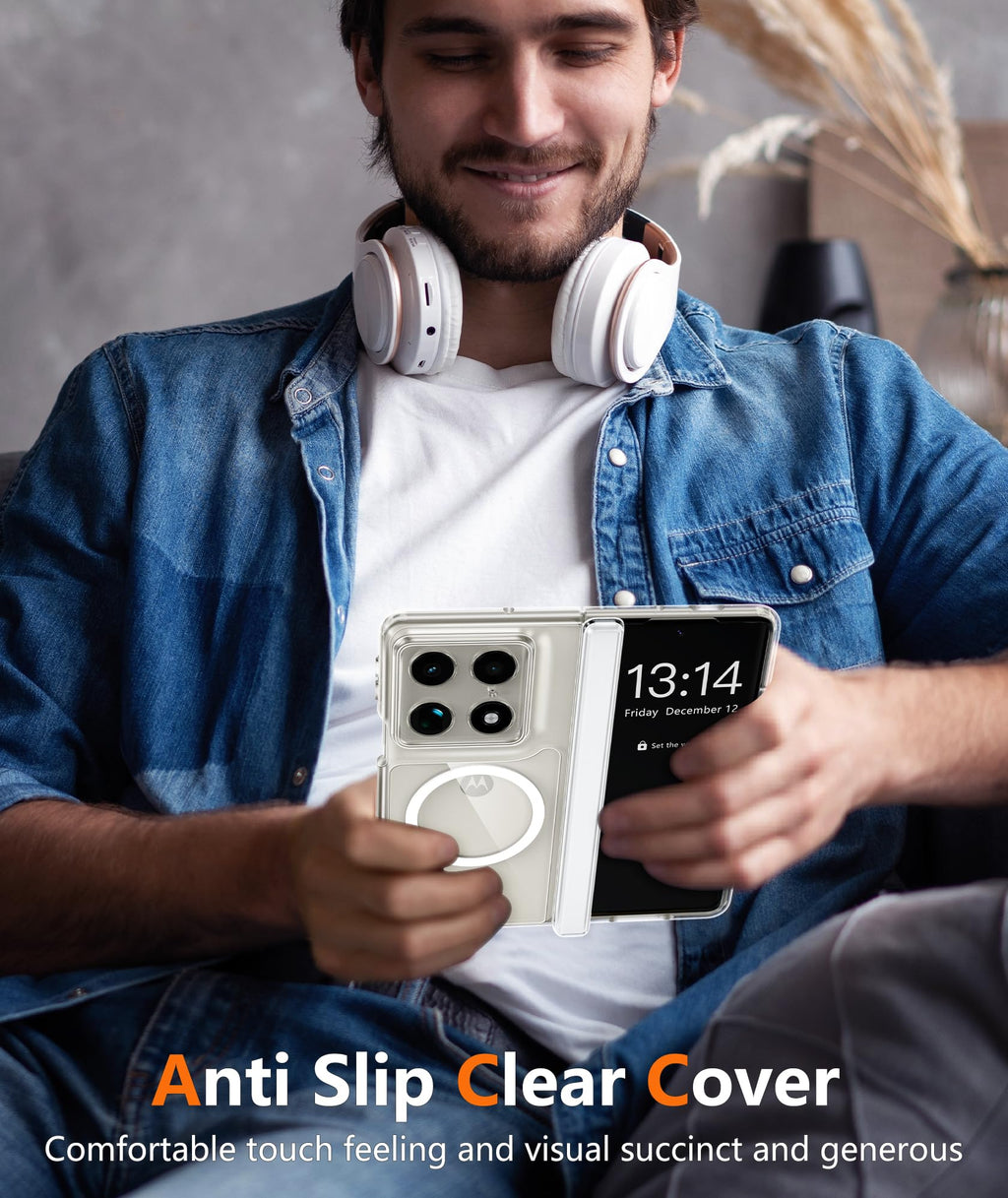 FNTCASE for iPhone Case Clear Magnetic Compatible with Magsafe