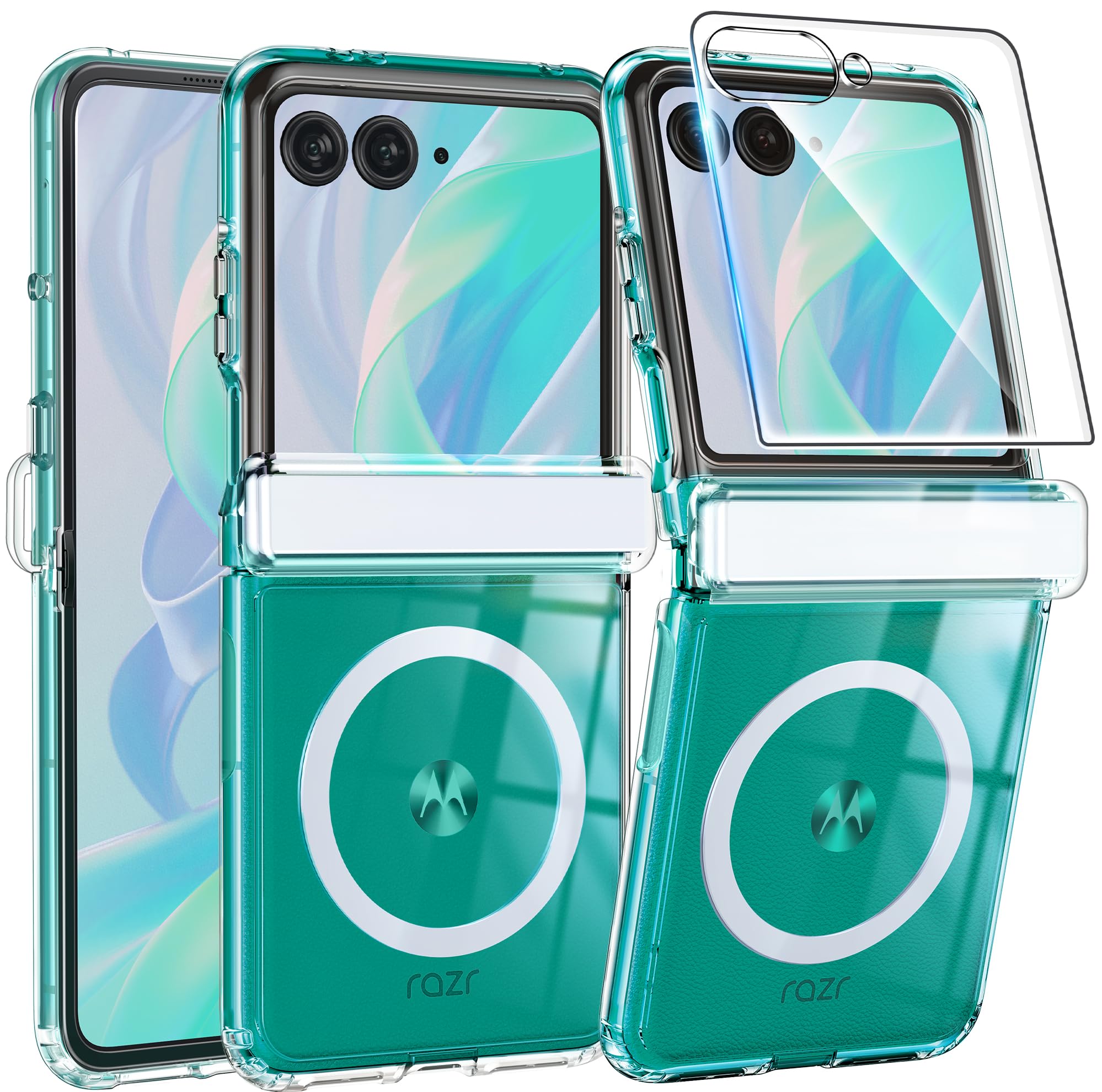 FNTCASE for iPhone Case Clear Magnetic Compatible with Magsafe