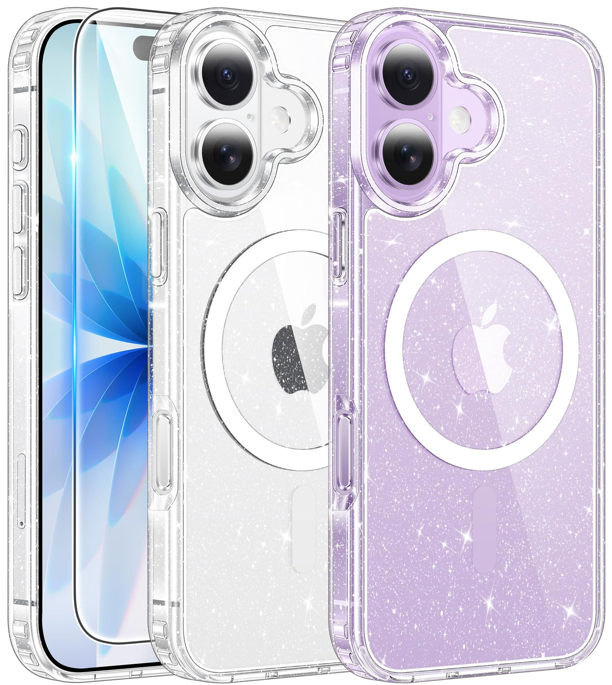 FNTCASE for iPhone Case Clear Magnetic Compatible with Magsafe