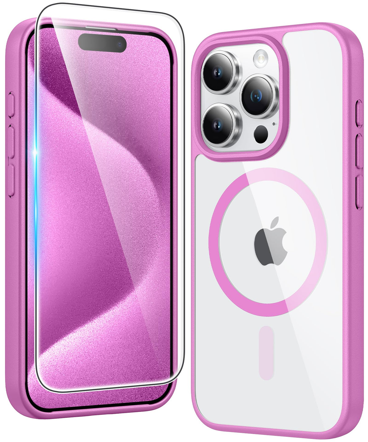 FNTCASE for iPhone Case Clear Magnetic Compatible with Magsafe