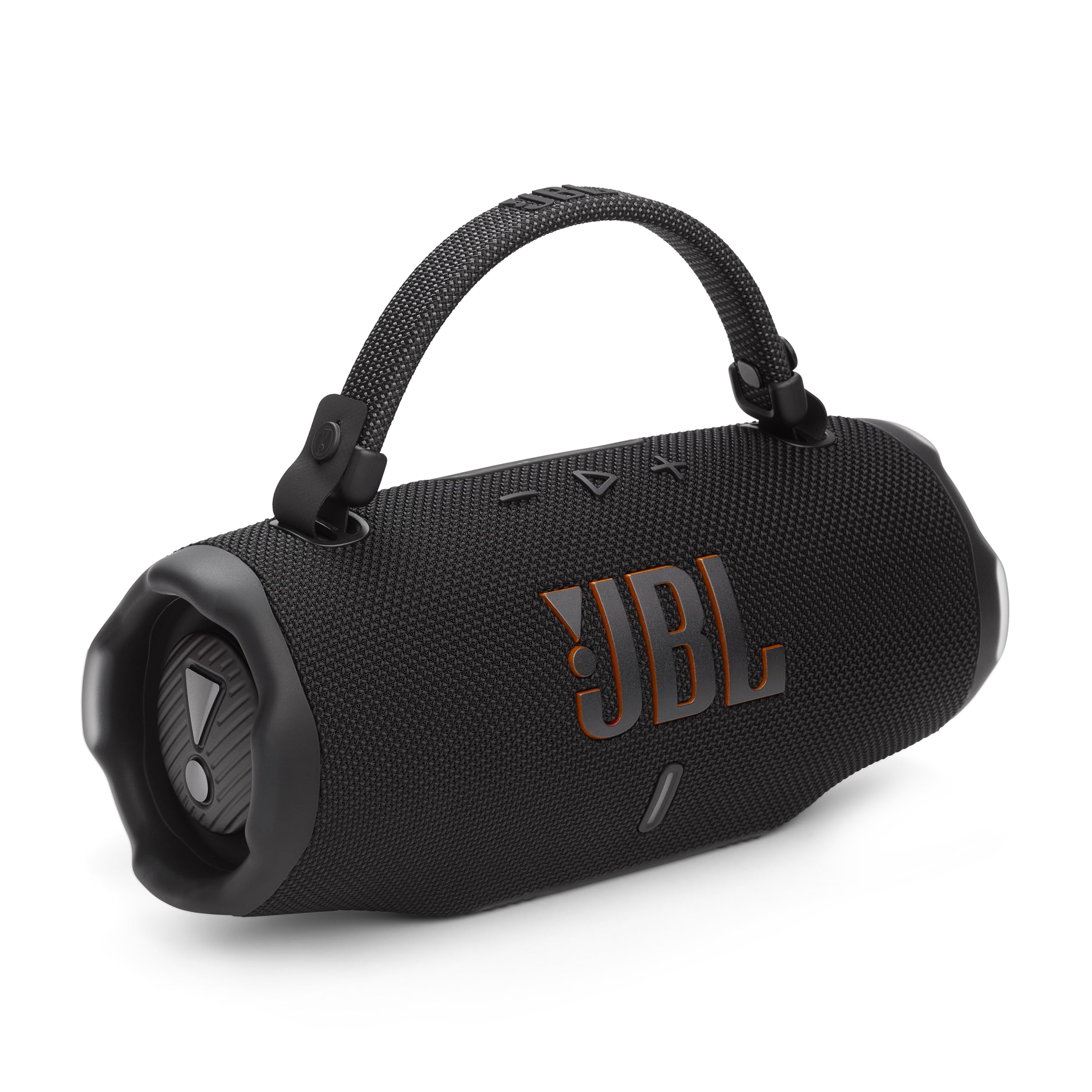 JBL Charge 6 - Portable Waterproof & Drop-Proof Bluetooth Speaker, Bold JBL Pro Sound with AI Sound Boost, 28Hrs of Playtime, Built-in powerbank & Comes with a Sturdy/Removable Carrying Strap (Black)