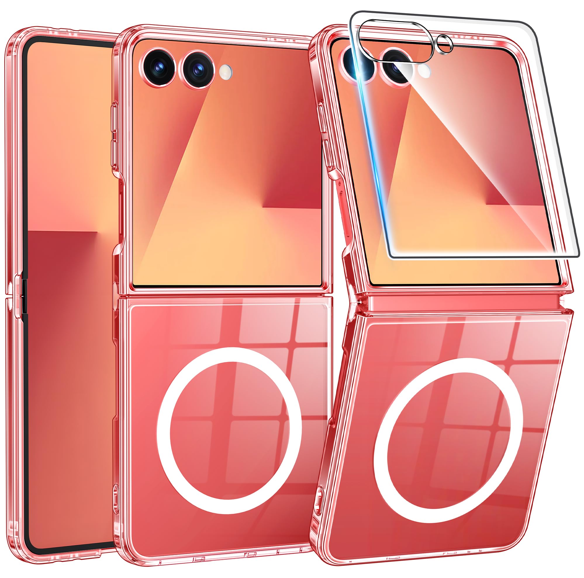 FNTCASE for iPhone Case Clear Magnetic Compatible with Magsafe