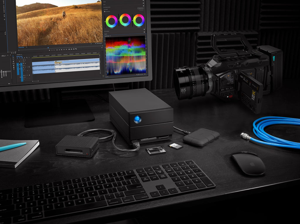 LaCie 2big Dock 40TB Thunderbolt USB4 External Hard Drive