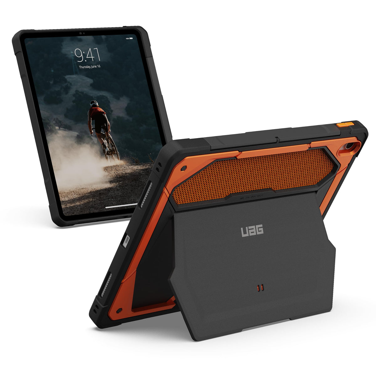 URBAN ARMOR GEAR UAG Designed for iPad Air 13" Case M4/M3 2024-2026 Rugged Multi-Angle Viewing Folio Protective Cover with Pencil Holder & Adjustable Stand