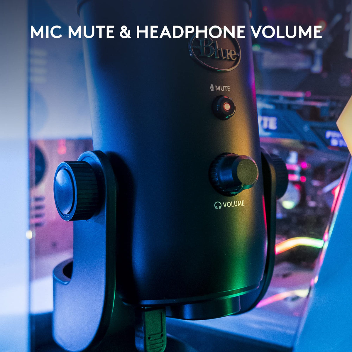 LOGAM Logitech Creators Blue Yeti USB Microphone for PC
