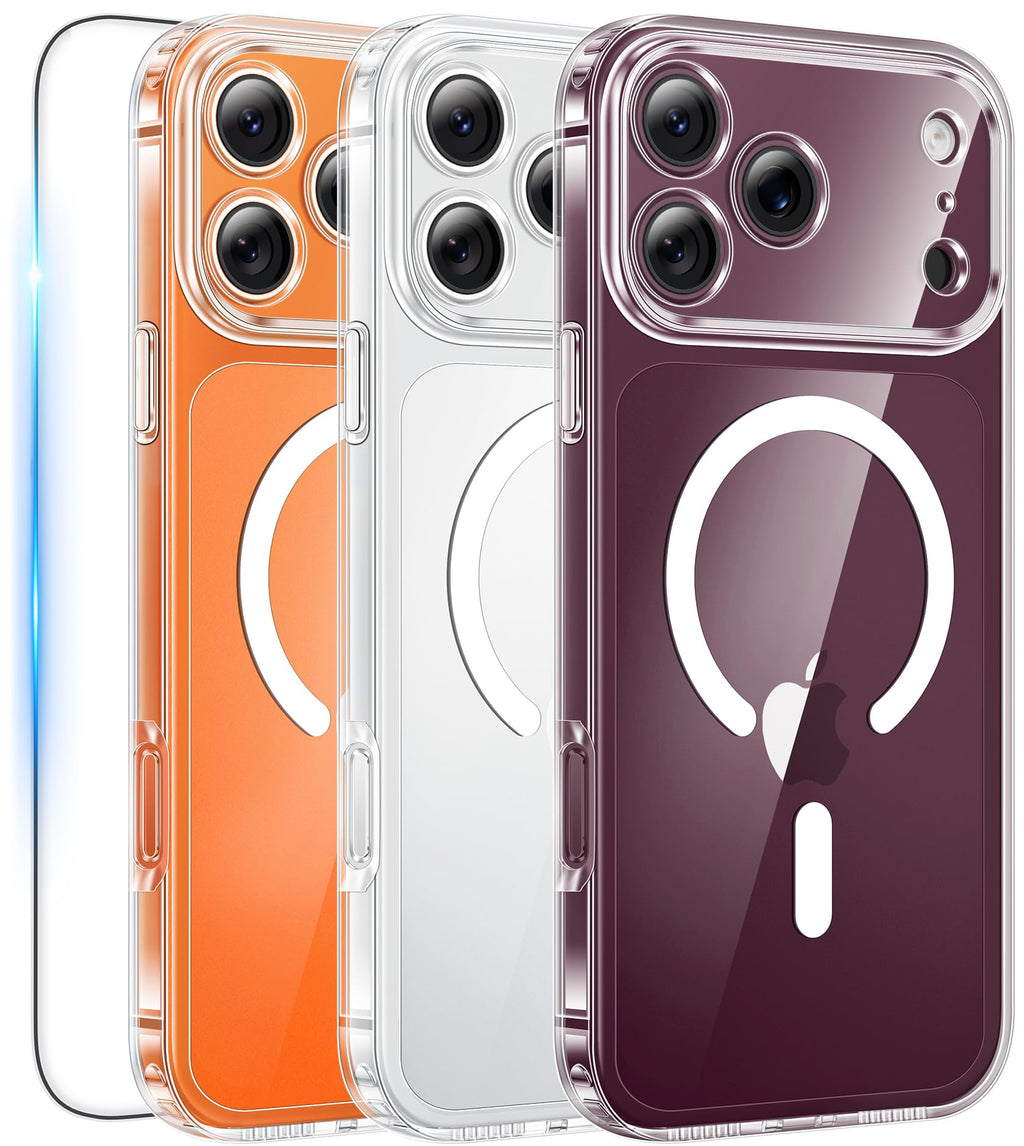 FNTCASE for iPhone Case Clear Magnetic Compatible with Magsafe