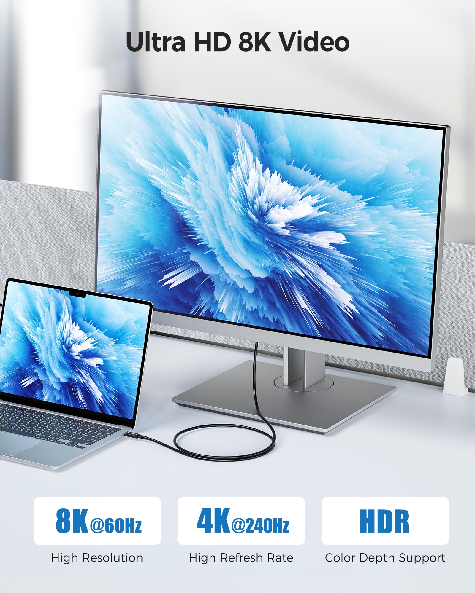 Cable Matters 40Gbps Active Thunderbolt 4 Adapter Cable