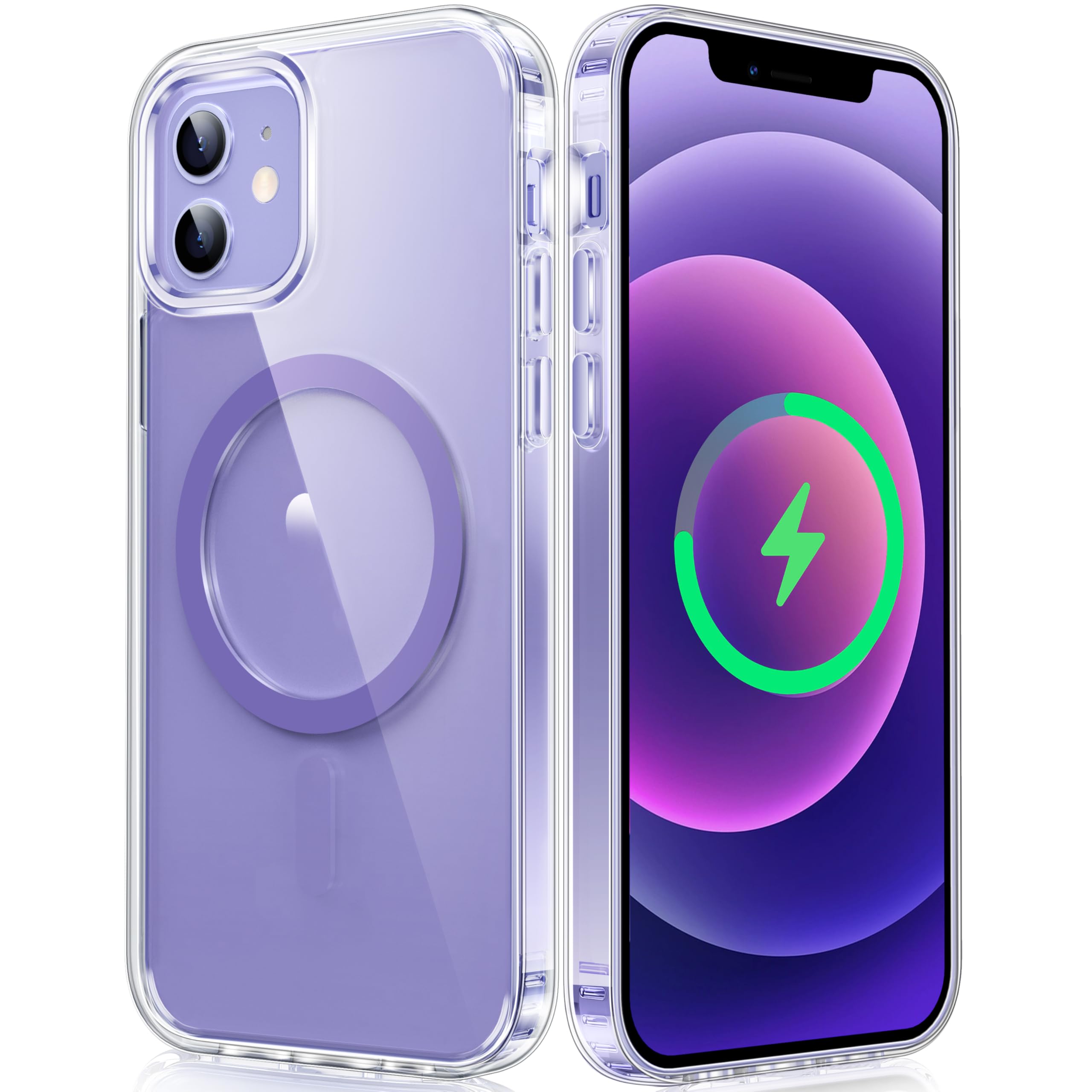 FNTCASE for iPhone Case Clear Magnetic Compatible with Magsafe