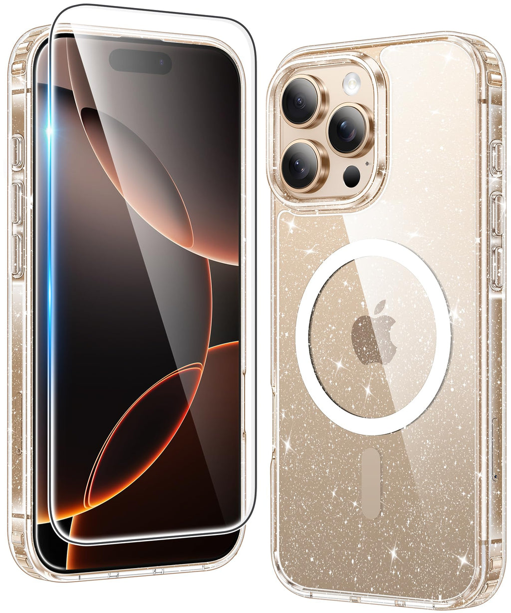 FNTCASE for iPhone Case Clear Magnetic Compatible with Magsafe