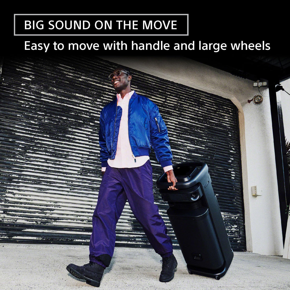 Sony ULT Tower 10 Bluetooth Karaoke Party Speaker with Powerful Bass, 360° Sound and Party Lights, Included Wireless Microphone – New
